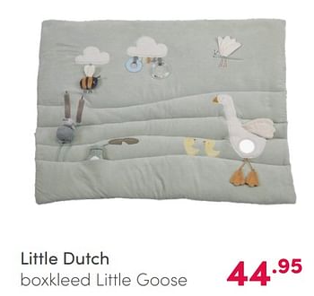 Aanbiedingen Little dutch boxkleed little goose - Little Dutch - Geldig van 07/02/2021 tot 13/02/2021 bij Baby & Tiener Megastore