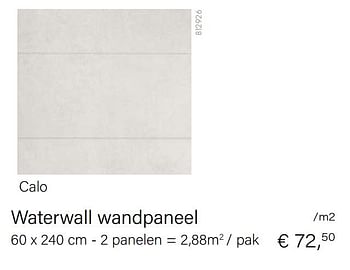 Aanbiedingen Maestro waterwall wandpaneel calo - Maestro - Geldig van 15/02/2021 tot 31/03/2021 bij Multi Bazar