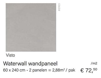 Aanbiedingen Maestro waterwall wandpaneel visto - Maestro - Geldig van 15/02/2021 tot 31/03/2021 bij Multi Bazar