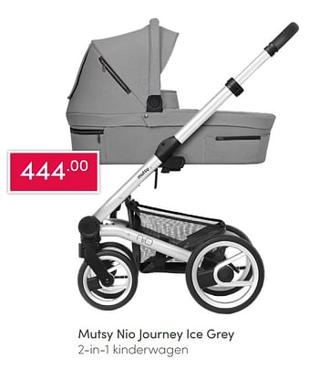 Aanbiedingen Mutsy nio journey ice grey 2-in-1 kinderwagen - Mutsy - Geldig van 14/02/2021 tot 20/02/2021 bij Baby & Tiener Megastore