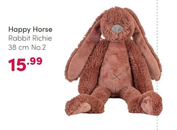 Aanbiedingen Happy horse rabbit richie - Happy Horse - Geldig van 14/02/2021 tot 20/02/2021 bij Baby & Tiener Megastore