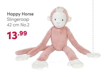 Aanbiedingen Happy horse slingeraap - Happy Horse - Geldig van 14/02/2021 tot 20/02/2021 bij Baby & Tiener Megastore