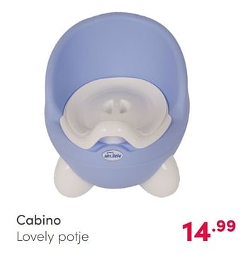 Aanbiedingen Cabino lovely potje - Cabino - Geldig van 14/02/2021 tot 20/02/2021 bij Baby & Tiener Megastore