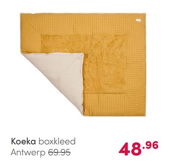 Aanbiedingen Koeka boxkleed antwerp - Koeka - Geldig van 14/02/2021 tot 20/02/2021 bij Baby & Tiener Megastore