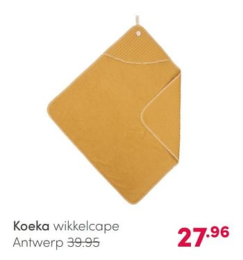 Aanbiedingen Koeka wikkelcape antwerp - Koeka - Geldig van 14/02/2021 tot 20/02/2021 bij Baby & Tiener Megastore