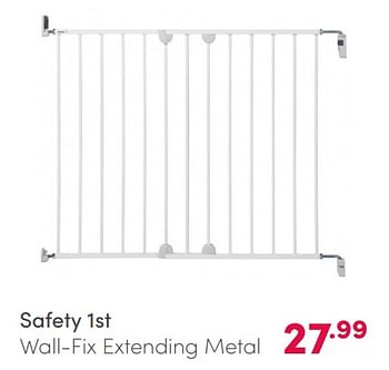 Aanbiedingen Safety 1st wall-fix extending metal - Safety 1st - Geldig van 14/02/2021 tot 20/02/2021 bij Baby & Tiener Megastore