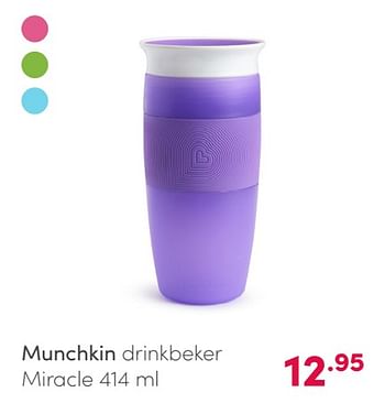 Aanbiedingen Munchkin drinkbeker miracle - Munchkin - Geldig van 14/02/2021 tot 20/02/2021 bij Baby & Tiener Megastore