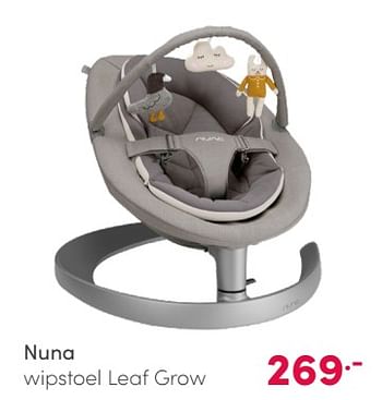 Aanbiedingen Nuna wipstoel leaf grow - Nuna - Geldig van 14/02/2021 tot 20/02/2021 bij Baby & Tiener Megastore