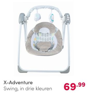 Aanbiedingen X-adventure swing, in drie kleuren - Xadventure - Geldig van 14/02/2021 tot 20/02/2021 bij Baby & Tiener Megastore