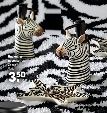 Aanbiedingen Badkameraccessoires zebra - Huismerk - Kwantum - Geldig van 15/02/2021 tot 28/02/2021 bij Kwantum