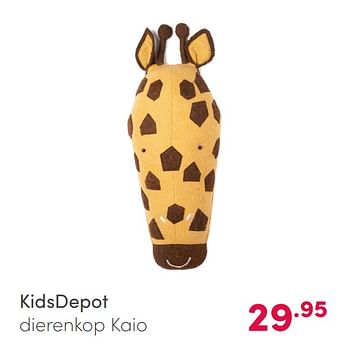 Aanbiedingen Kidsdepot dierenkop kaio - KidsDepot  - Geldig van 14/02/2021 tot 20/02/2021 bij Baby & Tiener Megastore