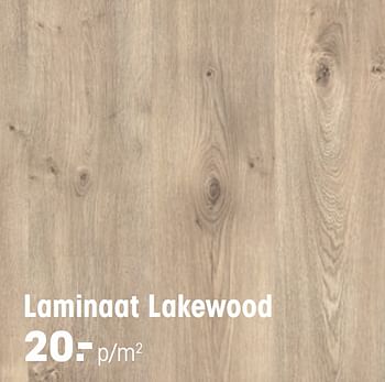 Aanbiedingen Laminaat lakewood - Huismerk - Kwantum - Geldig van 15/02/2021 tot 28/02/2021 bij Kwantum
