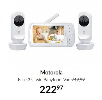 Aanbiedingen Motorola ease 35 twin babyfoon - Motorola - Geldig van 16/02/2021 tot 15/03/2021 bij Babypark