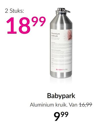 Aanbiedingen Babypark aluminium kruik - Huismerk - Babypark - Geldig van 16/02/2021 tot 15/03/2021 bij Babypark