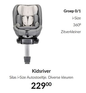 Aanbiedingen Kidsriver silas i-size autostoeltje - Kidsriver - Geldig van 16/02/2021 tot 15/03/2021 bij Babypark