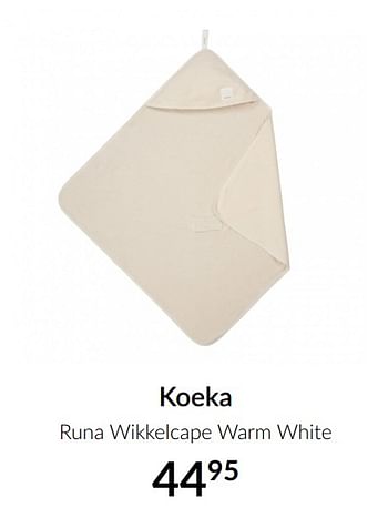 Aanbiedingen Koeka runa wikkelcape warm white - Koeka - Geldig van 16/02/2021 tot 15/03/2021 bij Babypark