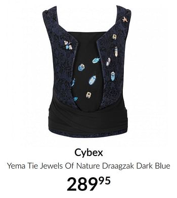 Aanbiedingen Cybex yema tie jewels of nature draagzak dark blue - Cybex - Geldig van 16/02/2021 tot 15/03/2021 bij Babypark