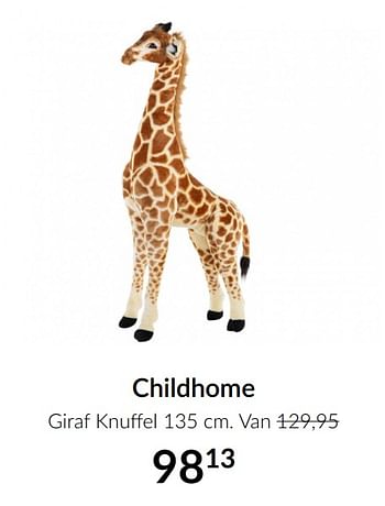 Aanbiedingen Childhome giraf knuffel - Childhome - Geldig van 16/02/2021 tot 15/03/2021 bij Babypark