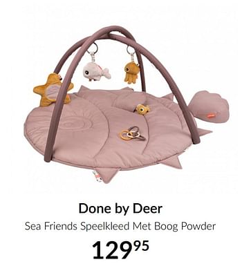 Aanbiedingen Done by deer sea friends speelkleed met boog powder - Done by Deer - Geldig van 16/02/2021 tot 15/03/2021 bij Babypark