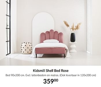 Aanbiedingen Kidsmill shell bed rose - Kidsmill - Geldig van 16/02/2021 tot 15/03/2021 bij Babypark