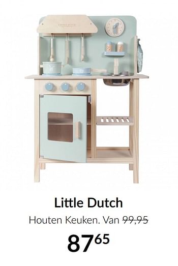 Aanbiedingen Little dutch houten keuken - Little Dutch - Geldig van 16/02/2021 tot 15/03/2021 bij Babypark