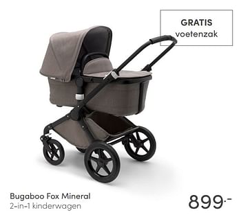 Aanbiedingen Bugaboo fox mineral 2-in-1 kinderwagen - Bugaboo - Geldig van 21/02/2021 tot 27/02/2021 bij Baby & Tiener Megastore