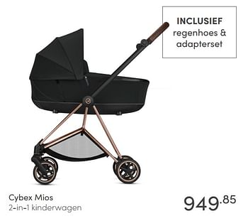 Aanbiedingen Cybex mios 2-in-1 kinderwagen - Cybex - Geldig van 21/02/2021 tot 27/02/2021 bij Baby & Tiener Megastore