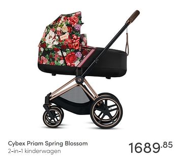 Aanbiedingen Cybex priam spring blossom 2-in-1 kinderwagen - Cybex - Geldig van 21/02/2021 tot 27/02/2021 bij Baby & Tiener Megastore
