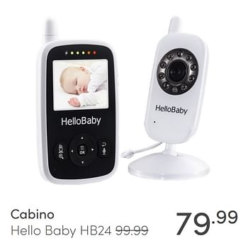 Aanbiedingen Cabino hello baby hb24 - Cabino - Geldig van 21/02/2021 tot 27/02/2021 bij Baby & Tiener Megastore
