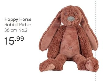 Aanbiedingen Happy horse rabbit richie - Happy Horse - Geldig van 21/02/2021 tot 27/02/2021 bij Baby & Tiener Megastore