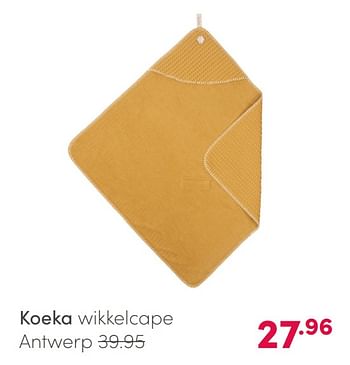 Aanbiedingen Koeka wikkelcape antwerp - Koeka - Geldig van 21/02/2021 tot 27/02/2021 bij Baby & Tiener Megastore