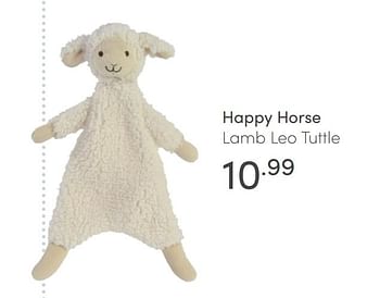 Aanbiedingen Happy horse lamb leo tuttle - Happy Horse - Geldig van 21/02/2021 tot 27/02/2021 bij Baby & Tiener Megastore