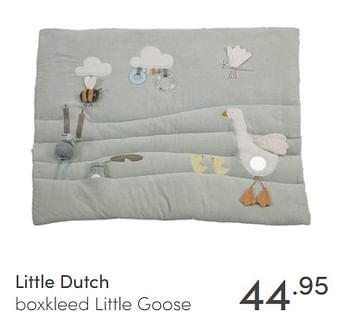 Aanbiedingen Little dutch boxkleed little goose - Little Dutch - Geldig van 21/02/2021 tot 27/02/2021 bij Baby & Tiener Megastore