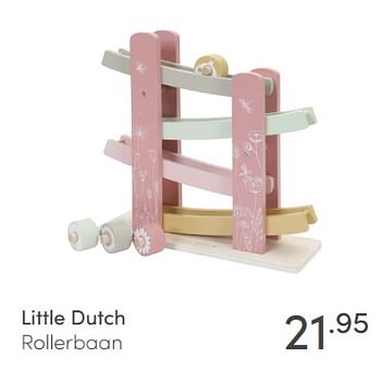 Aanbiedingen Little dutch rollerbaan - Little Dutch - Geldig van 21/02/2021 tot 27/02/2021 bij Baby & Tiener Megastore