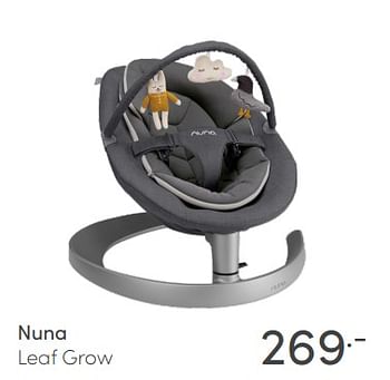 Aanbiedingen Nuna leaf grow - Nuna - Geldig van 21/02/2021 tot 27/02/2021 bij Baby & Tiener Megastore