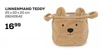 Aanbiedingen Linnenmand teddy - Childhome - Geldig van 23/02/2021 tot 23/03/2021 bij Supra Bazar