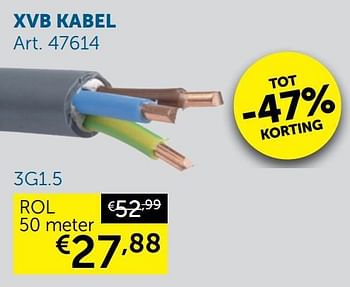 Aanbiedingen Xvb kabel - Geldig van 02/03/2021 tot 29/03/2021 bij Zelfbouwmarkt