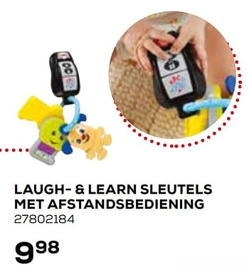 Aanbiedingen Laugh- + learn sleutels met afstandsbediening - Fisher-Price - Geldig van 23/02/2021 tot 23/03/2021 bij Supra Bazar