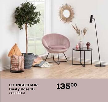 Aanbiedingen Loungechair dusty rose 18 - Huismerk - Supra Bazar - Geldig van 23/02/2021 tot 23/03/2021 bij Supra Bazar