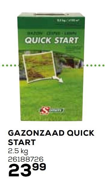 Aanbiedingen Gazonzaad quick start - Somers - Geldig van 23/02/2021 tot 23/03/2021 bij Supra Bazar