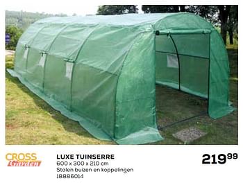 Aanbiedingen Luxe tuinserre - Cross Garden - Geldig van 23/02/2021 tot 23/03/2021 bij Supra Bazar