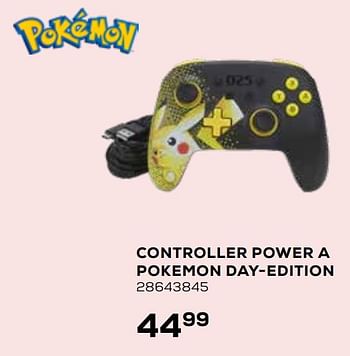 Aanbiedingen Controller power a pokemon day-edition - Nintendo - Geldig van 23/02/2021 tot 23/03/2021 bij Supra Bazar