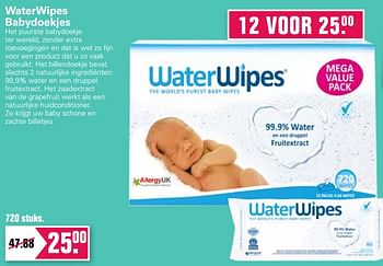 Aanbiedingen Waterwipes babydoekjes - WaterWipes - Geldig van 24/02/2021 tot 13/03/2021 bij De Online Drogist