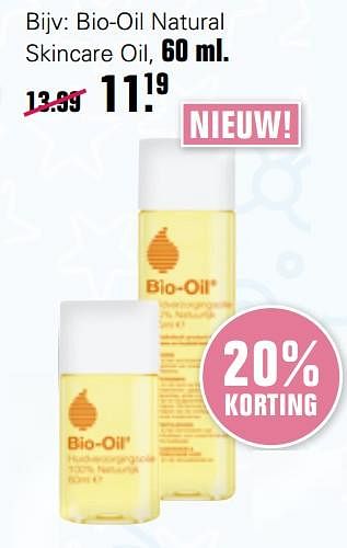 Aanbiedingen Bio-oil natural skincare oil - Bio-Oil - Geldig van 24/02/2021 tot 13/03/2021 bij De Online Drogist