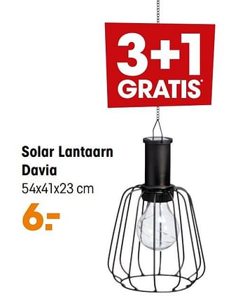 Aanbiedingen Solar lantaarn davia - Huismerk - Kwantum - Geldig van 01/03/2021 tot 14/03/2021 bij Kwantum