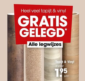 Aanbiedingen Tapijt + vinyl - Huismerk - Kwantum - Geldig van 01/03/2021 tot 14/03/2021 bij Kwantum