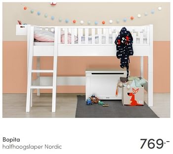 Aanbiedingen Bopita halfhoogslaper nordic - Bopita - Geldig van 28/02/2021 tot 20/03/2021 bij Baby & Tiener Megastore