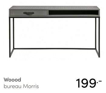 Aanbiedingen Woood bureau morris - Woood - Geldig van 28/02/2021 tot 20/03/2021 bij Baby & Tiener Megastore