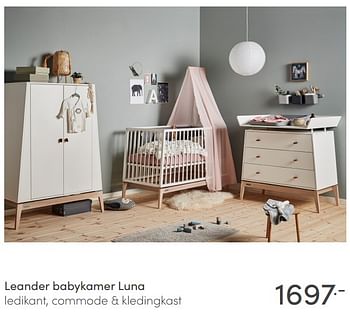 Aanbiedingen Leander babykamer luna - Huismerk - Baby &amp; Tiener Megastore - Geldig van 28/02/2021 tot 06/03/2021 bij Baby & Tiener Megastore