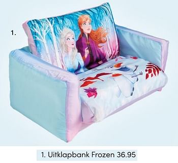 Aanbiedingen Uitklapbank frozen - Disney  Frozen - Geldig van 28/02/2021 tot 20/03/2021 bij Baby & Tiener Megastore